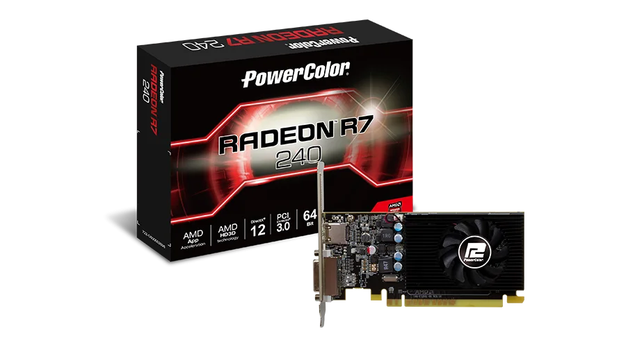 PowerColor AMD Radeon R7 240 2GB 64BIT GDDR5